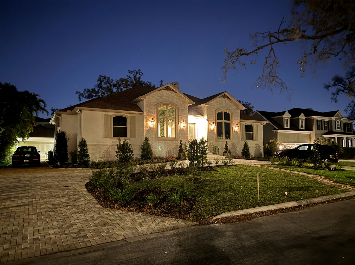Property before LED Artistry lighting design