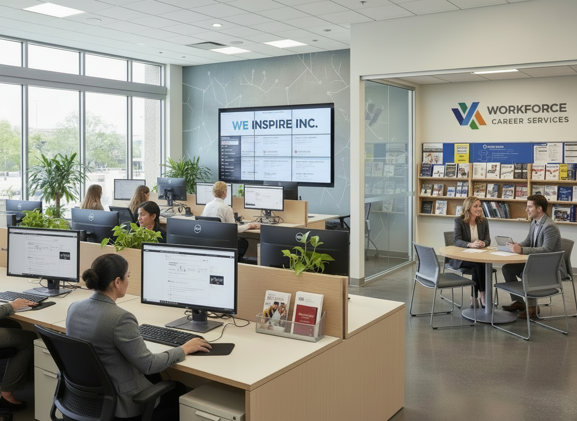Employment placement and career services center