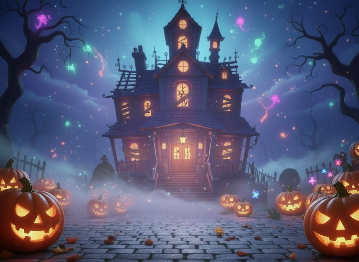 A cozy spooky house in Rhythm Town