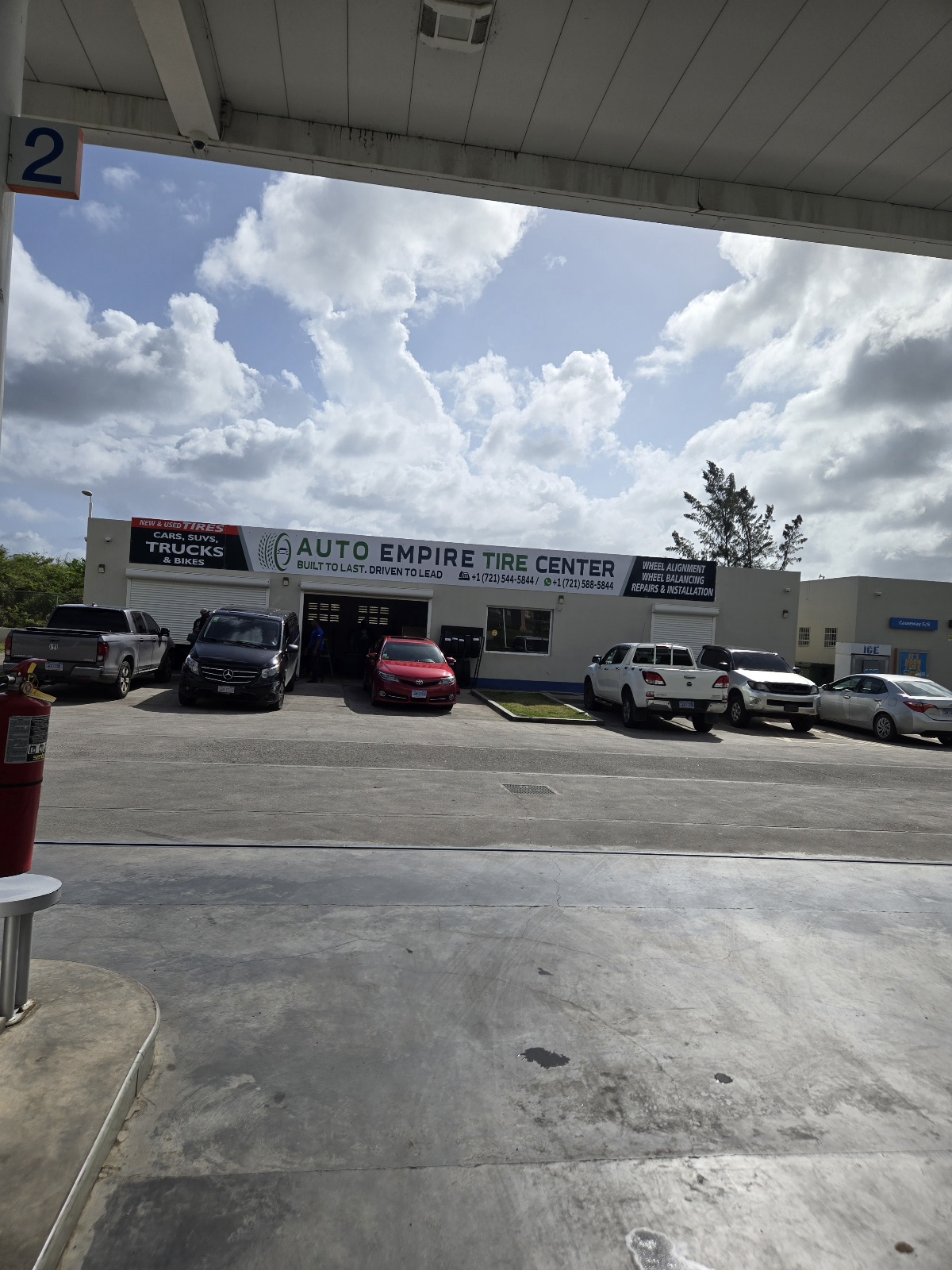 Auto Empire Tire Center storefront in Cole Bay, St. Maarten