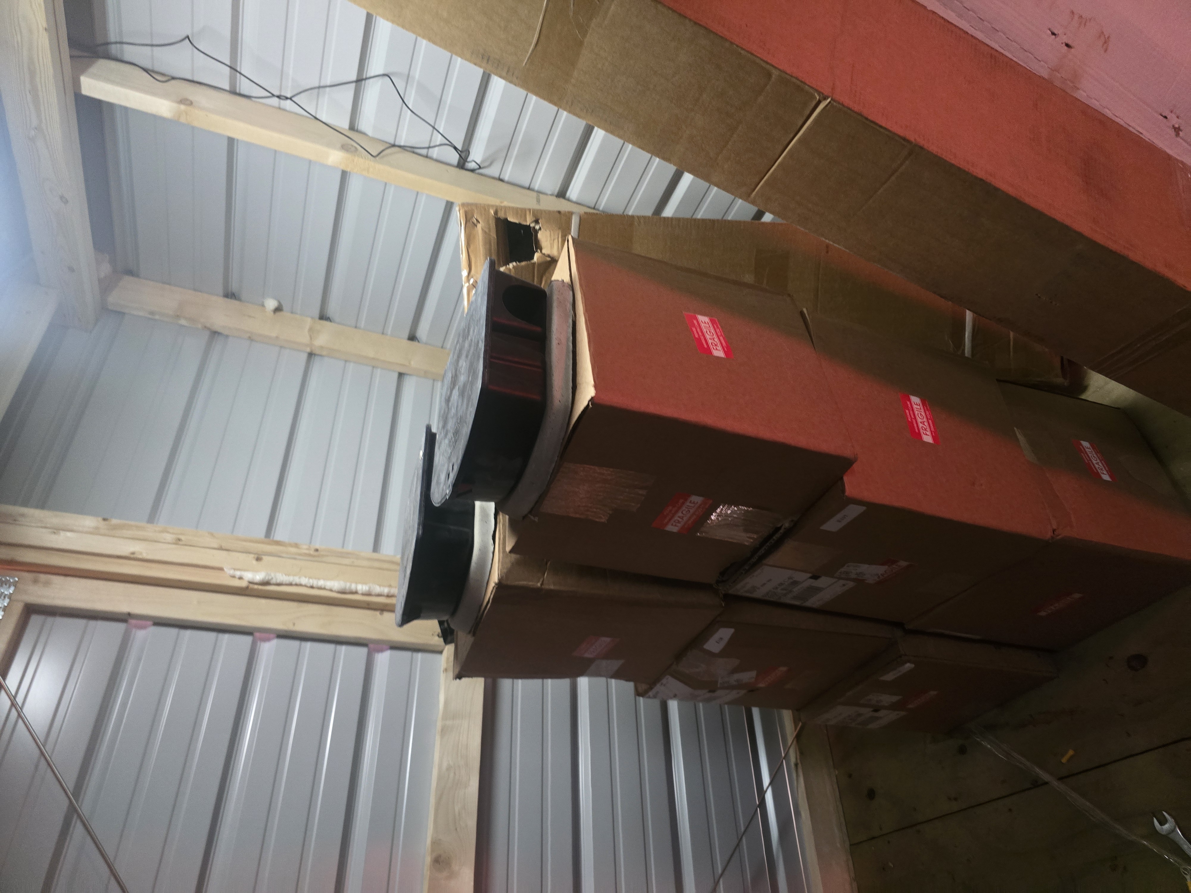 Shop materials prepared for exclusion job