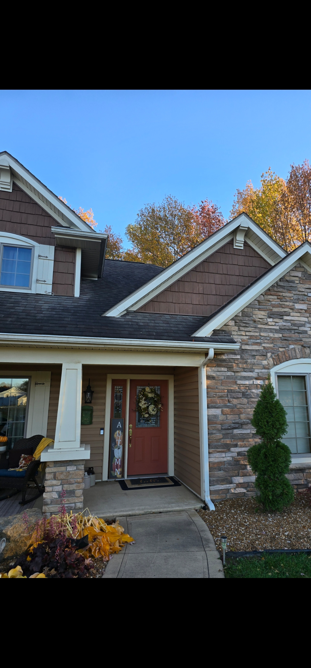 Roofline and vent protection work