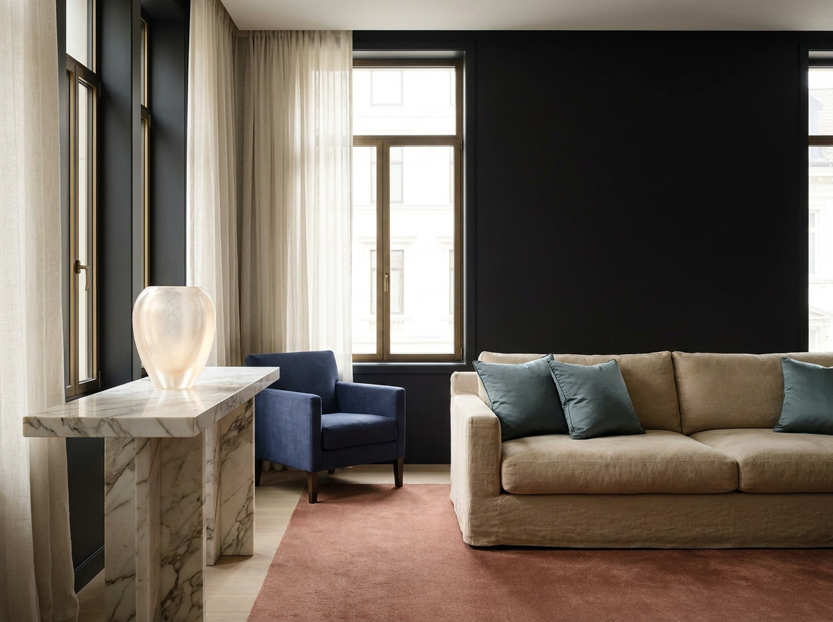 Ultra-luxury interior with Lalique crystal vase — microplastics invisible invasion home by Beverly Hills Luxury Interiors