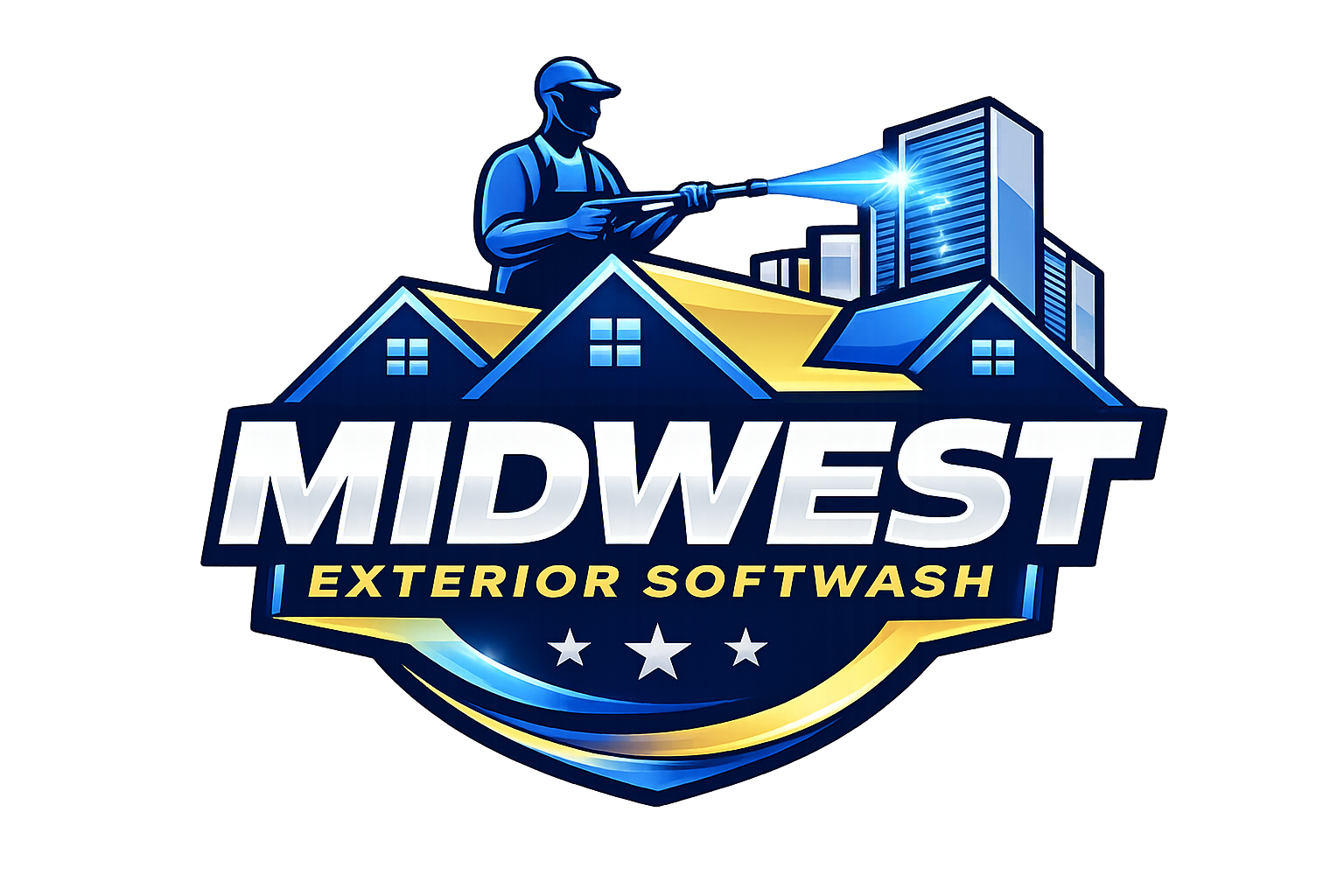 Midwest Exterior SoftWash company logo — professional power washing and soft washing in Central Illinois