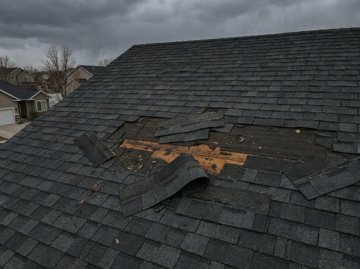 Storm damage roofing