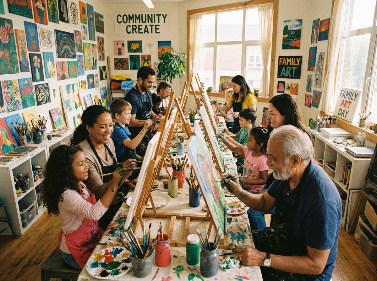 Family art workshop