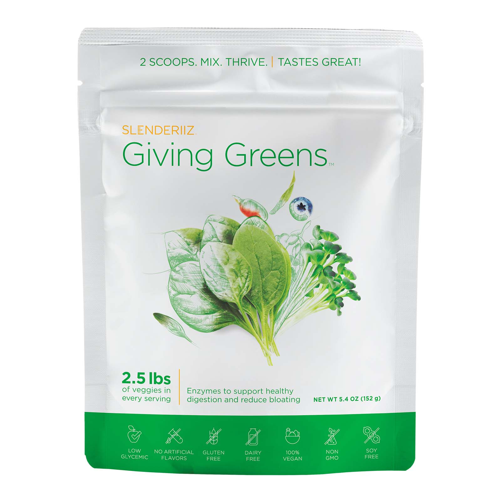 Giving Greens® — Whole-Food Veggie Nutrition Drink — available from 10:10 and Healthy