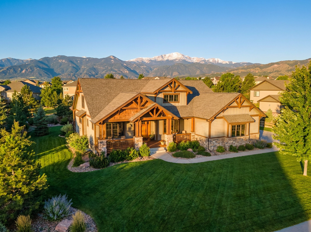 Colorado home with mountain views