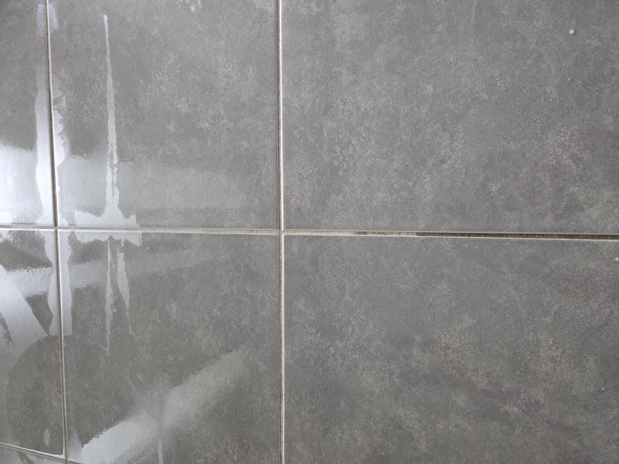 Tiles scrubbed to a sparkling finish