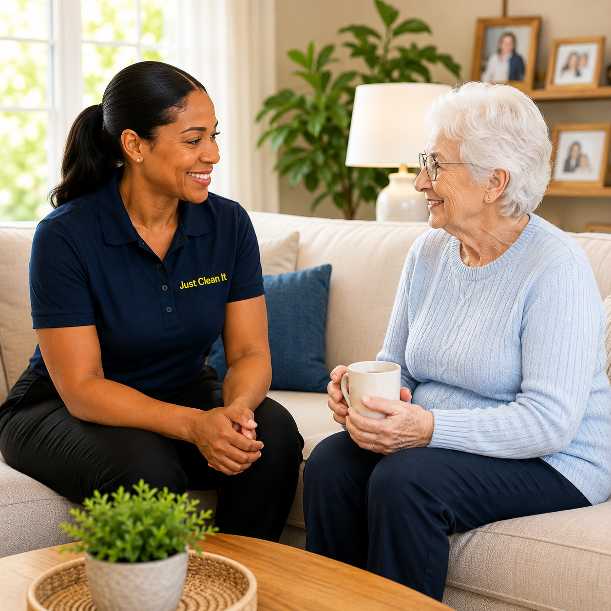 Respectful in-home companionship and reassurance