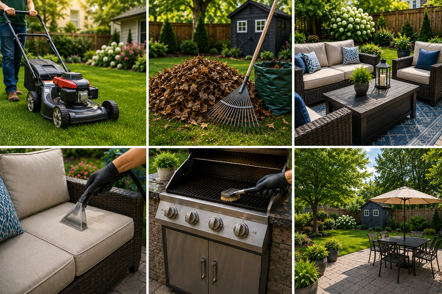 Seasonal exterior property care available alongside a Deep Clean Reset