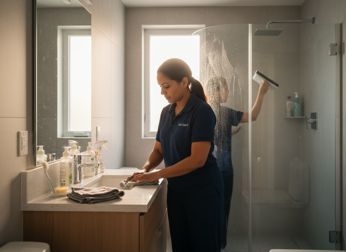 Bathroom stability maintenance by Just Clean It professional