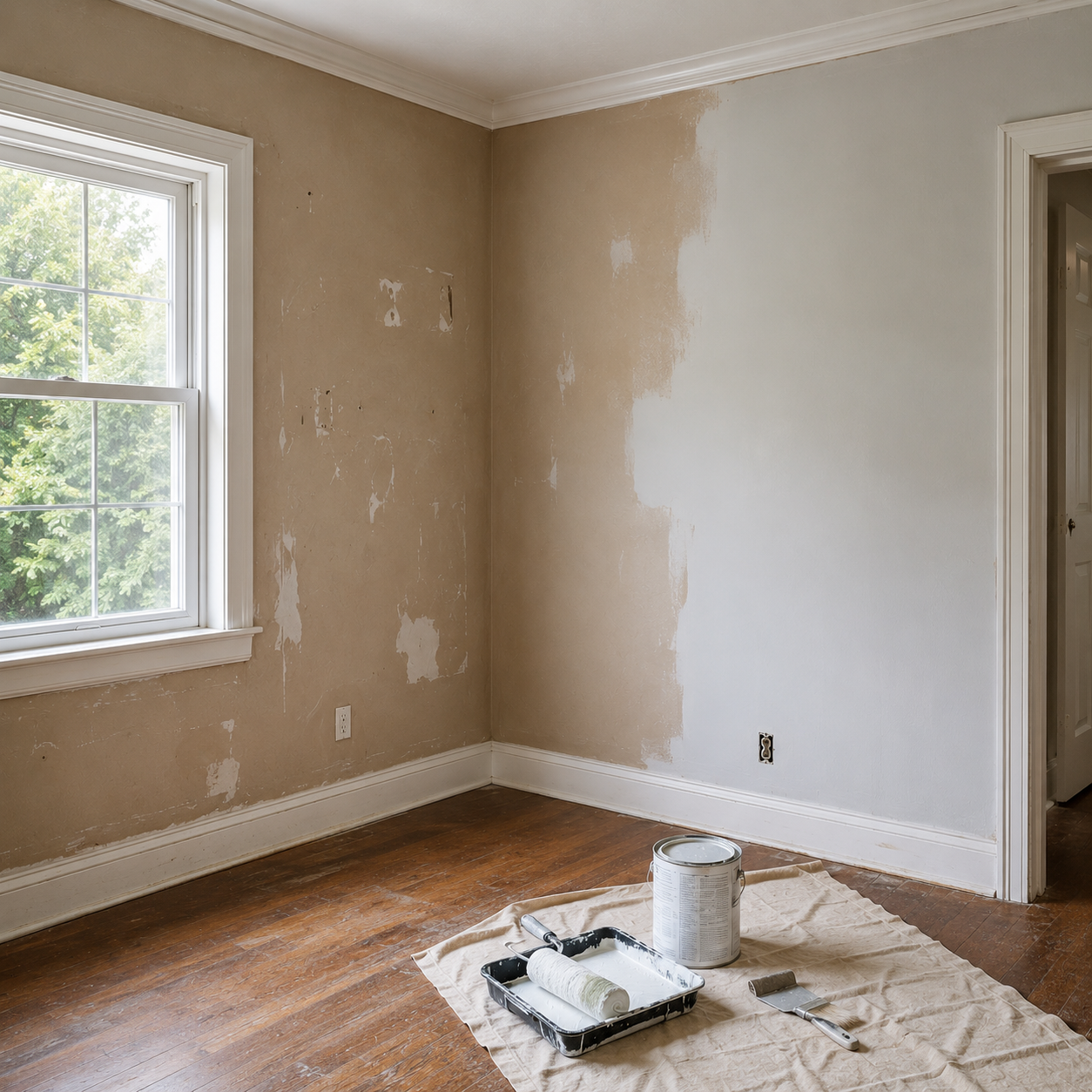 Painting after tenant turnover