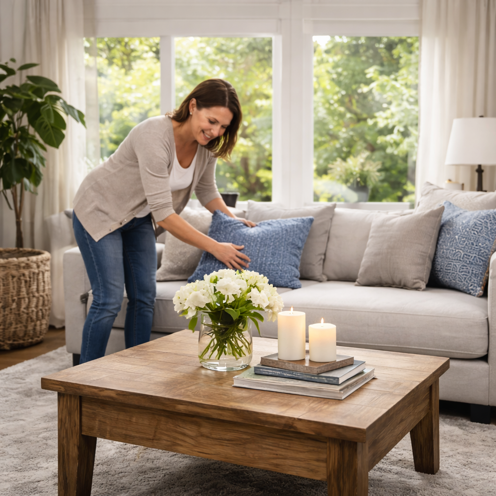 Detailed cleaning of high-use household surfaces