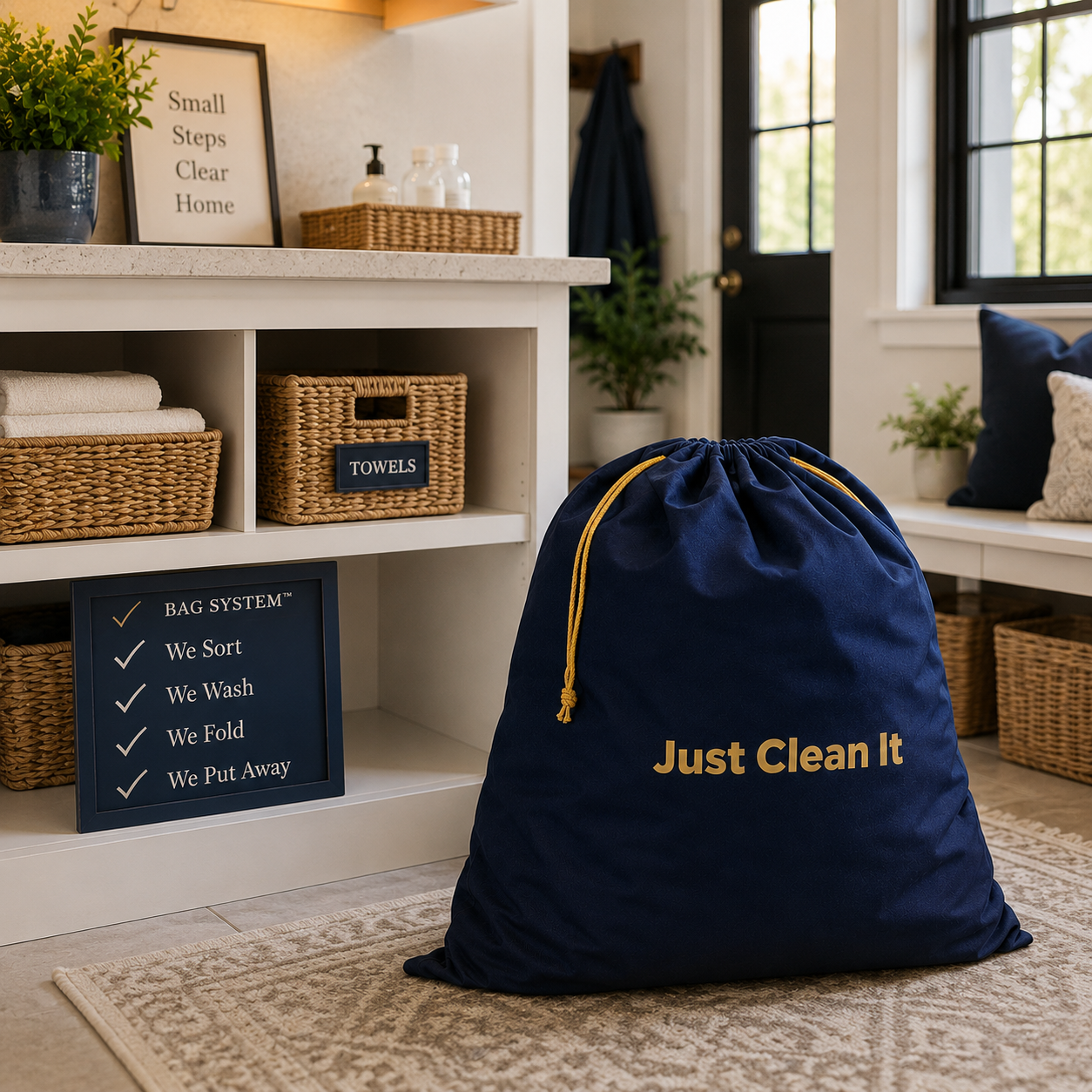 The Bag System laundry support to reduce household workload