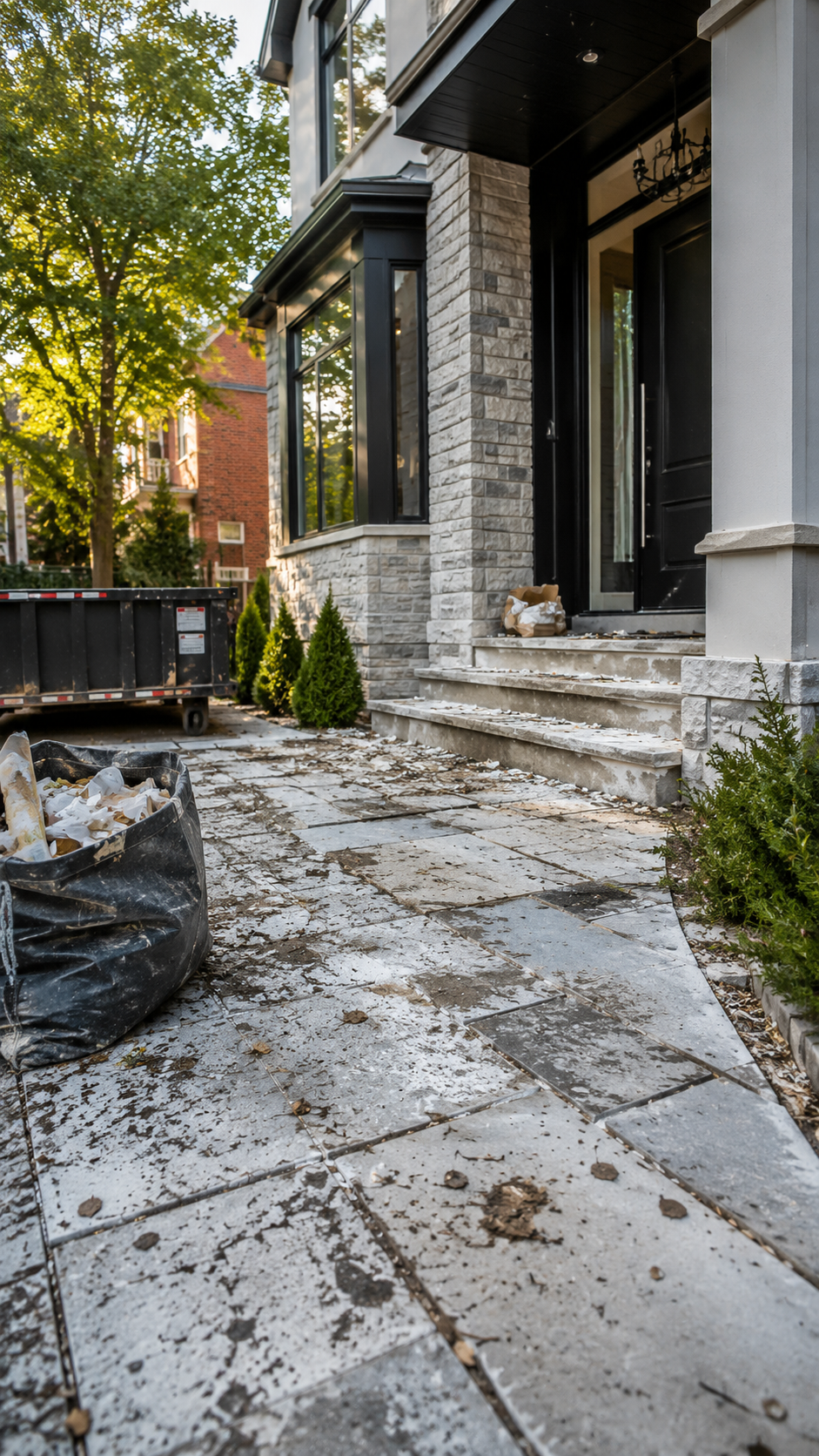 Exterior property reset after renovation