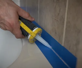 Professional recaulking for bathtub, sink, and toilet