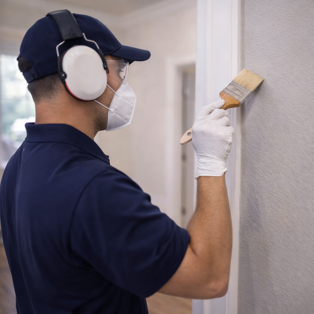 Professional small-space painting and finish application