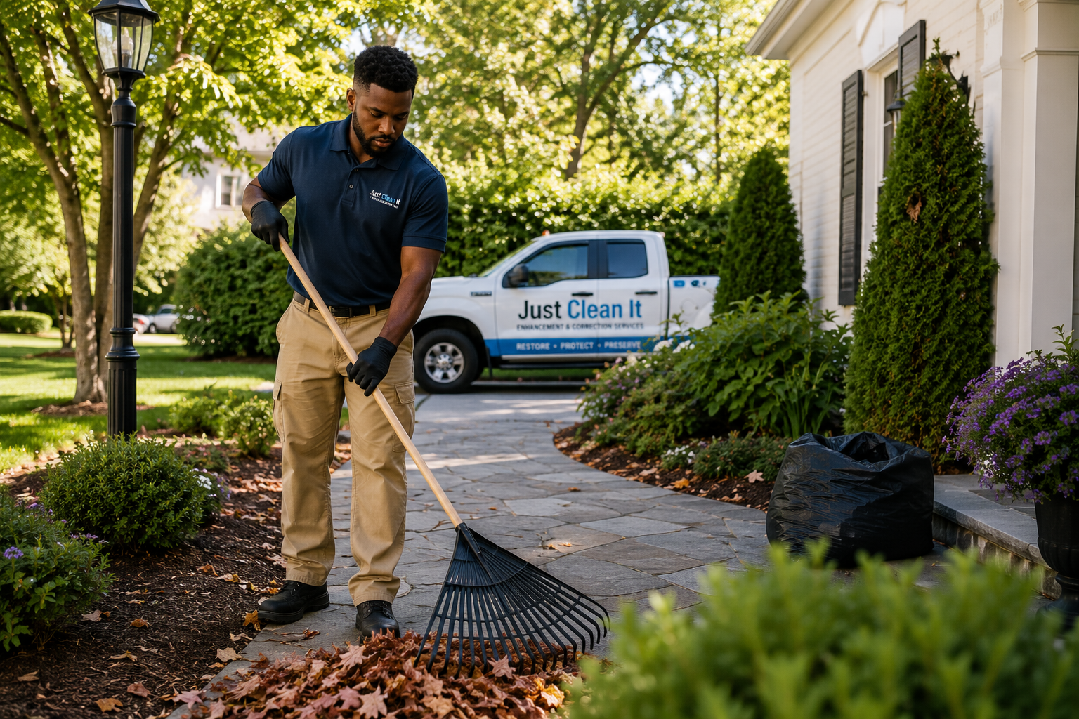 Seasonal property care and exterior cleanup support