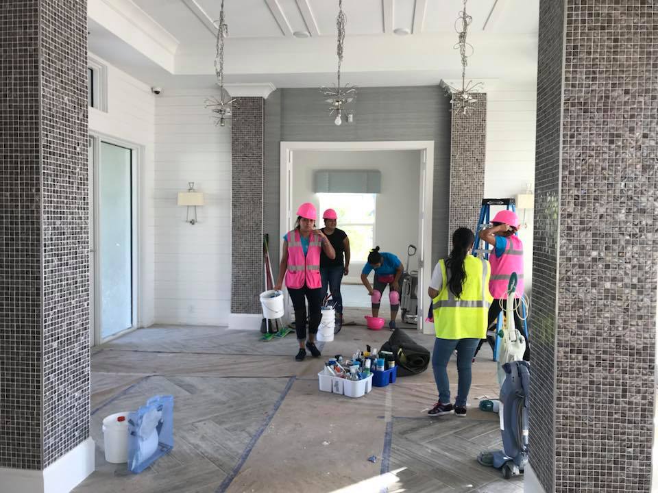 Commercial post-renovation cleaning