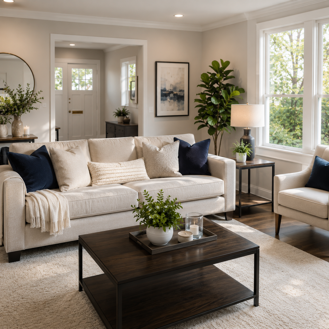 Deep cleaning home before real estate listing
