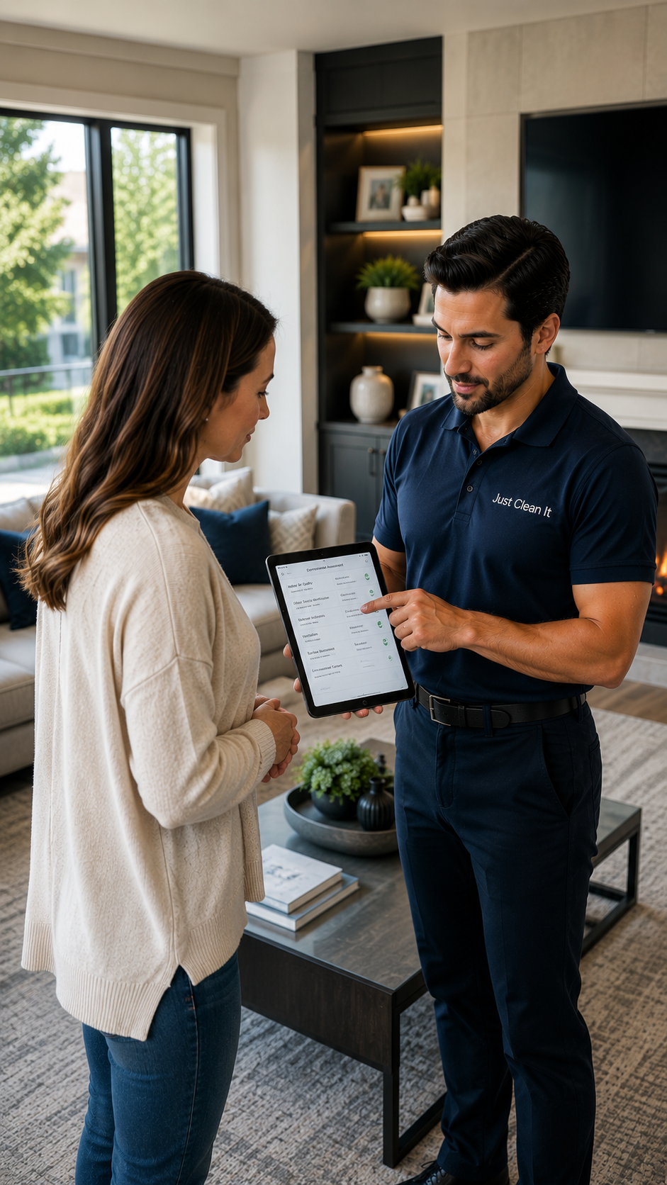 Just Clean It environmental recovery assessment consultation inside a premium Toronto home