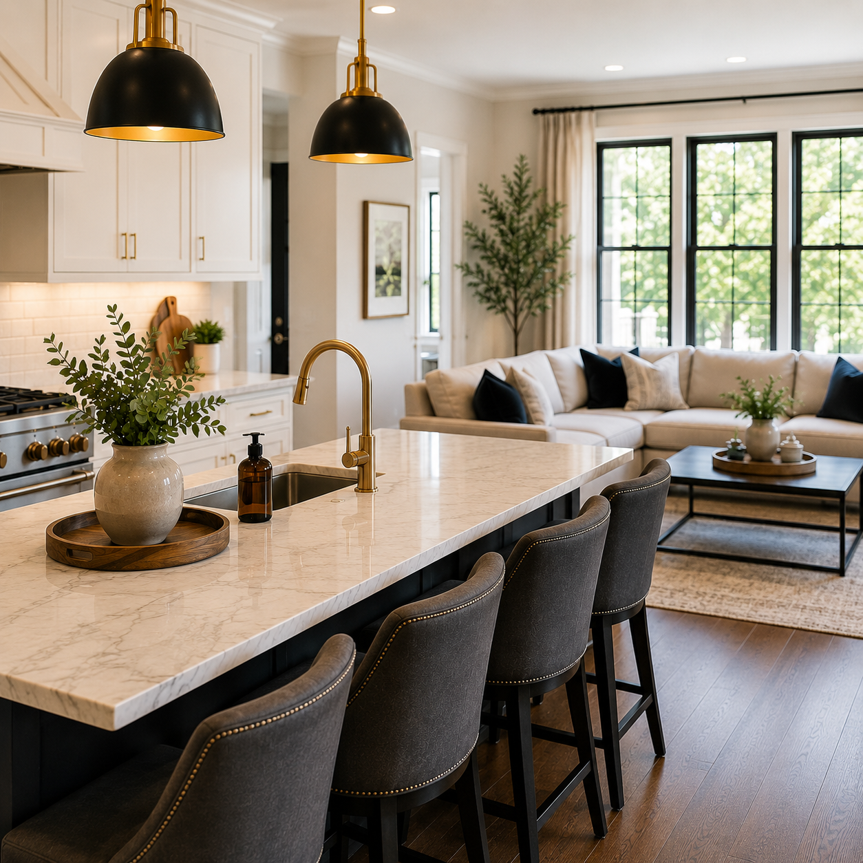 Maintained kitchen and living space for busy households in Leaside