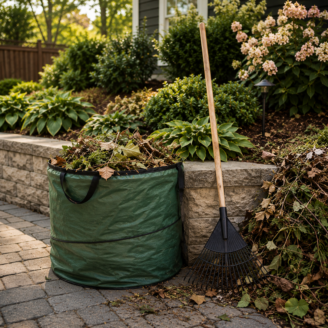 Light seasonal property care for entry areas and outdoor touchups