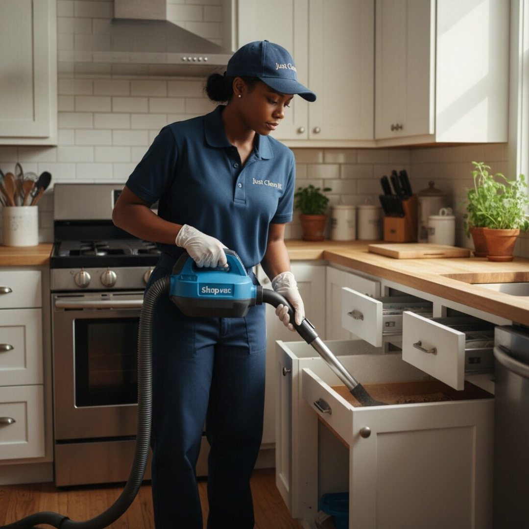 Exterminator‑ready home prep with organized access and clear perimeters for treatment