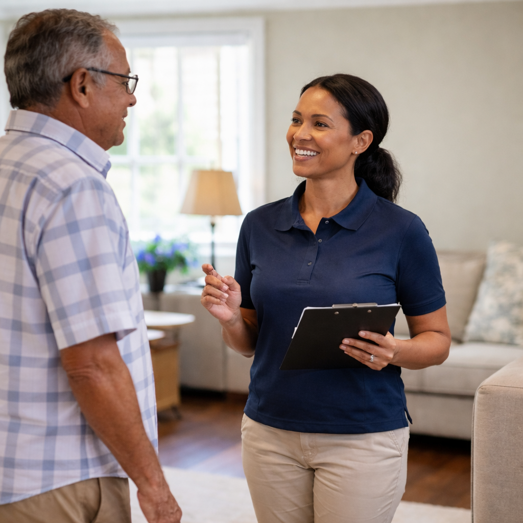 Professional in-home support and care consultation