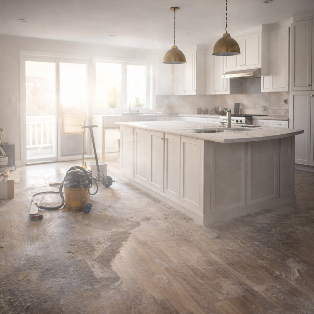 Post-renovation reset and completion preparation