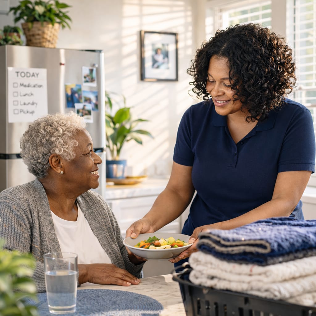 Non-medical home support maintaining continuity through life transitions