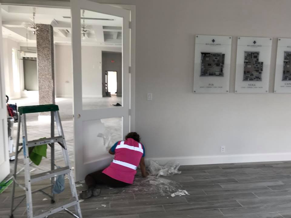 Commercial dust removal and glass detailing