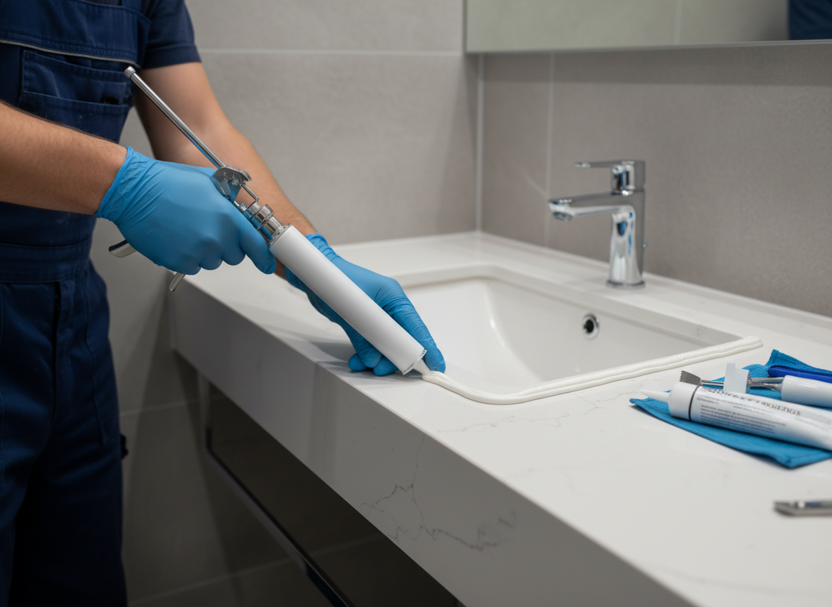 Professional re-caulking