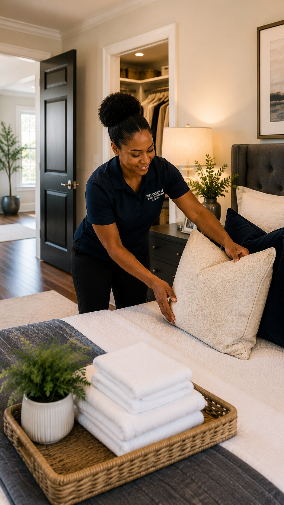 Professional home support and maintained household environment