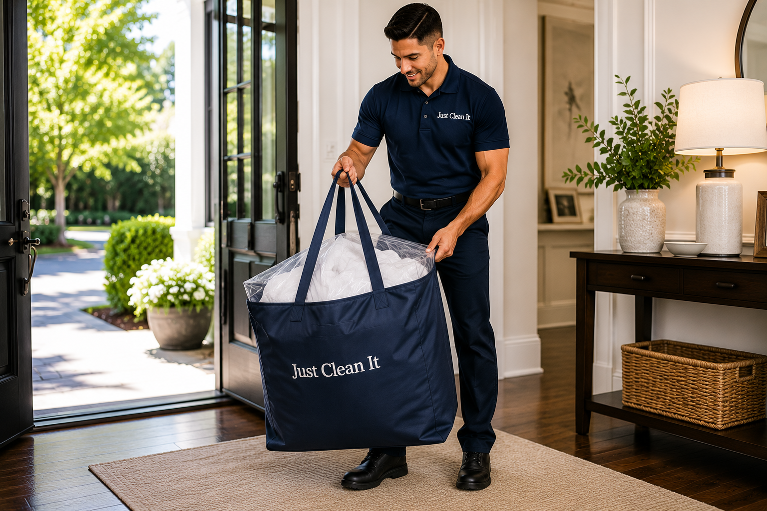 Laundry pickup and delivery