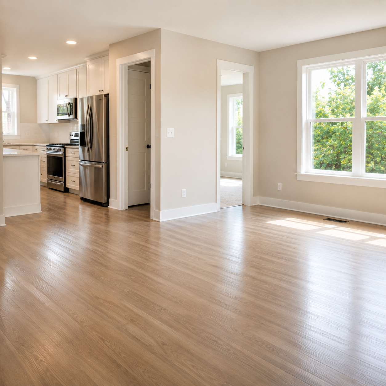 Move-in ready home prepared for handover