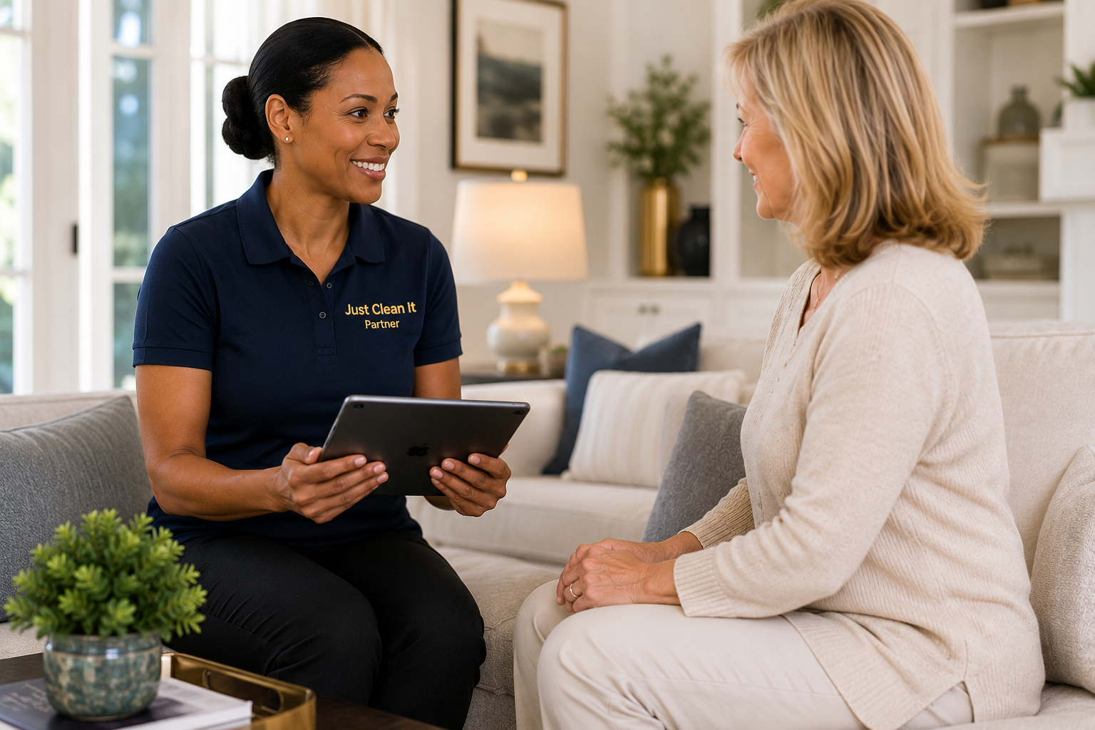Lifestyle Coordinator reviewing household support requirements