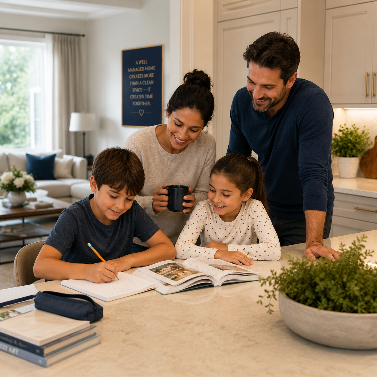 Growing families supported through structured household continuity