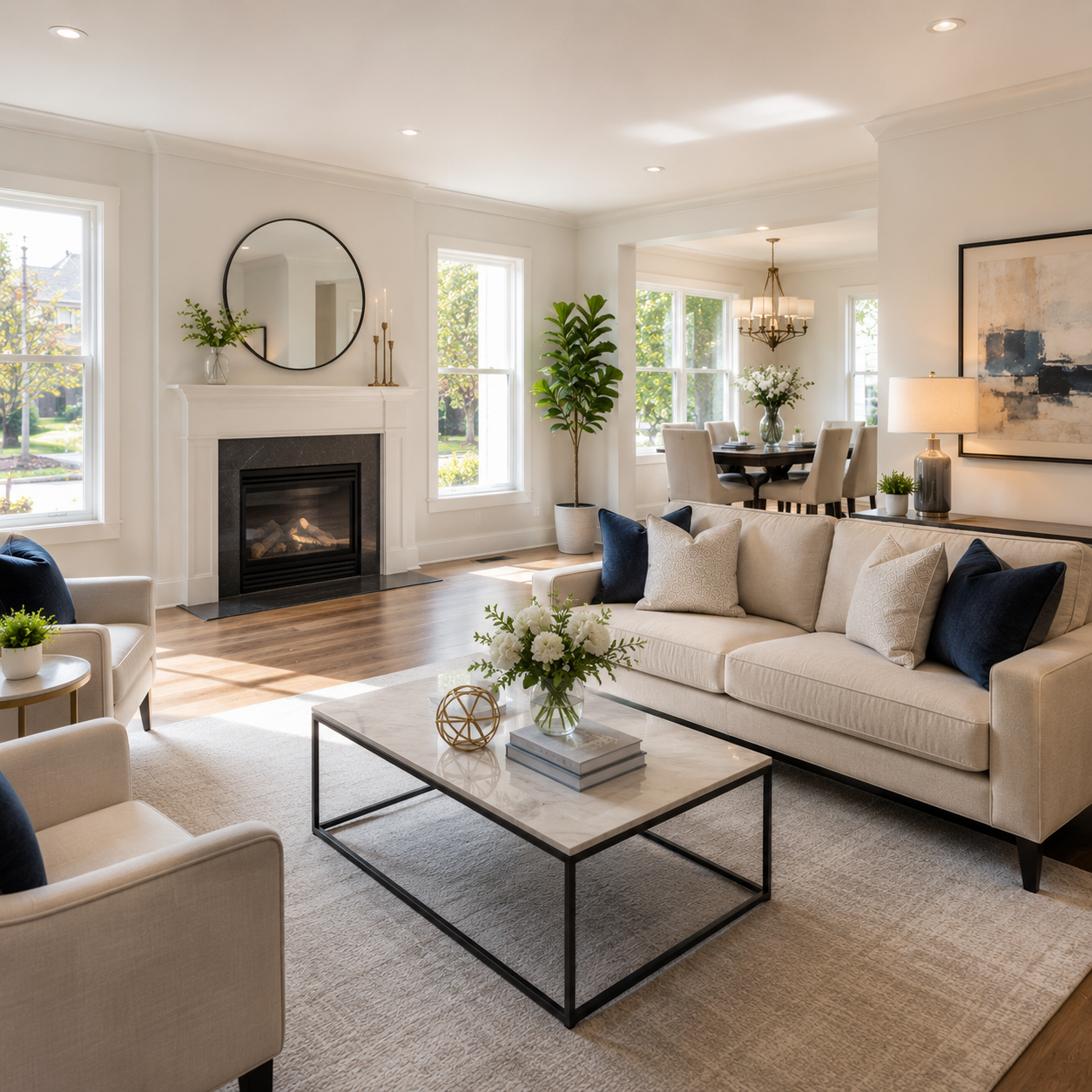Carpet and flooring enhancement for property presentation