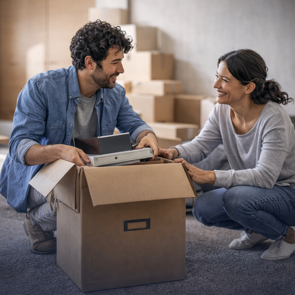 Move-in and move-out support during a home transition