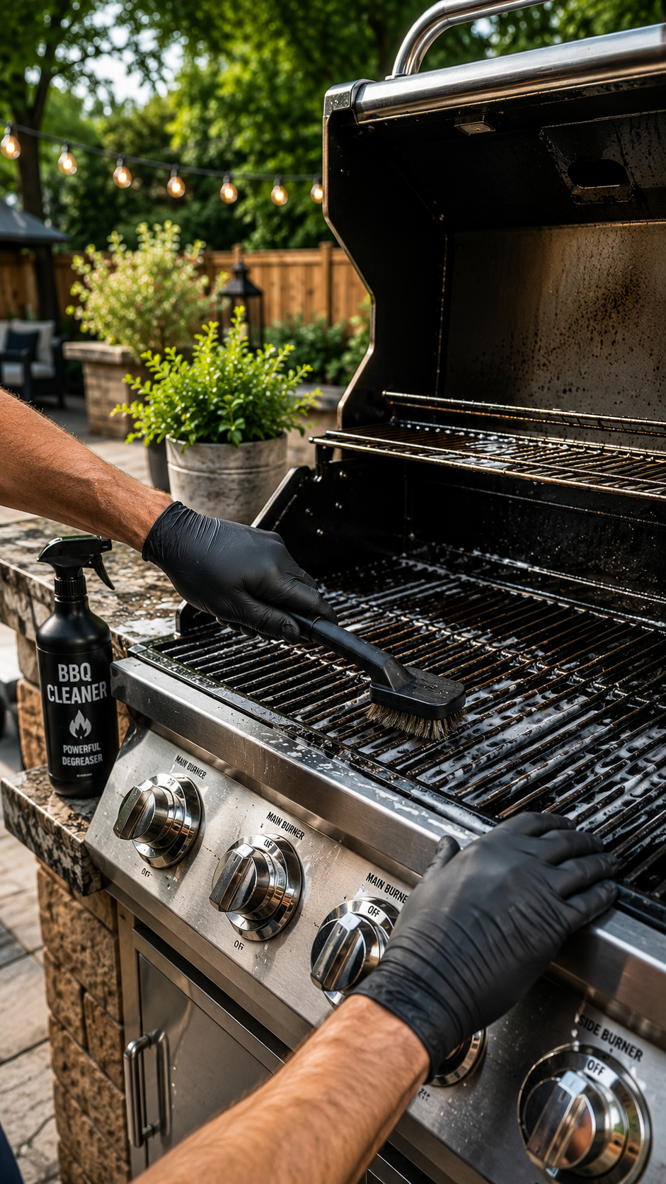 Seasonal BBQ cleaning and outdoor grill care
