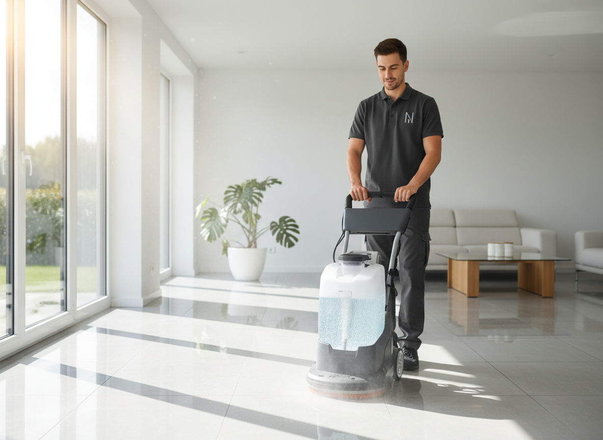 Tile and grout cleaning machine