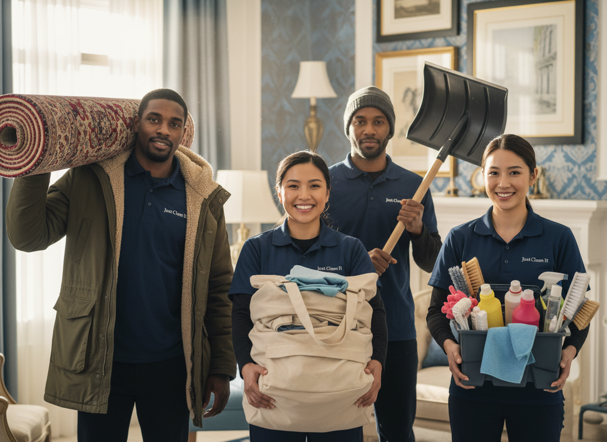 Just Clean It team representing our operating commitment