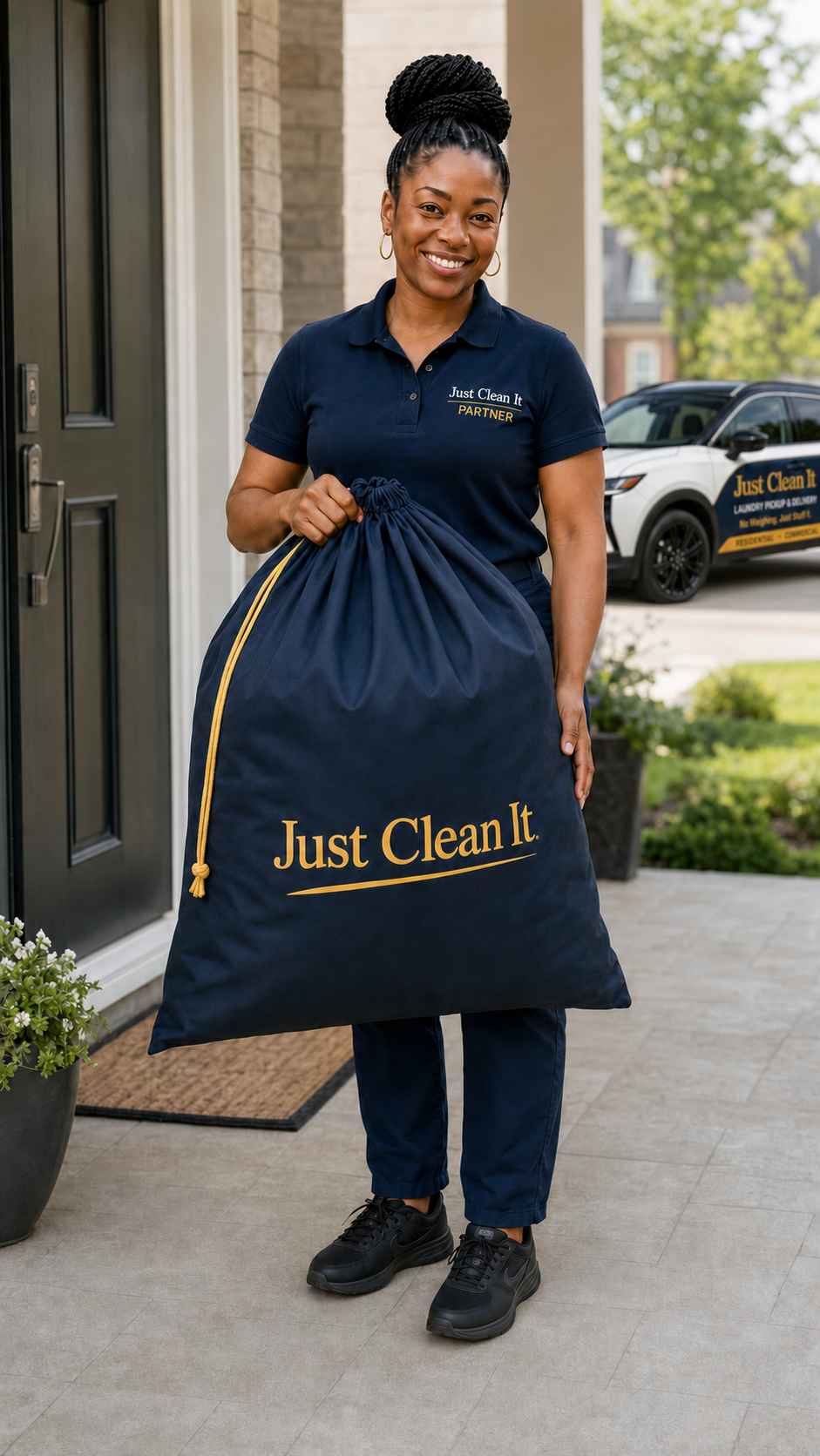 Niza providing coordinated laundry pickup and delivery through The Bag System