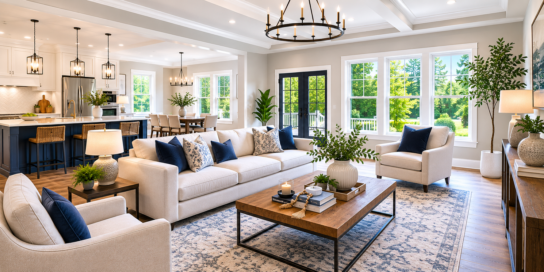 Freshly painted home interior prepared as part of coordinated home preparation