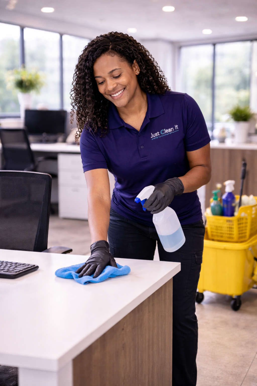 Just Clean It professional office cleaning environment