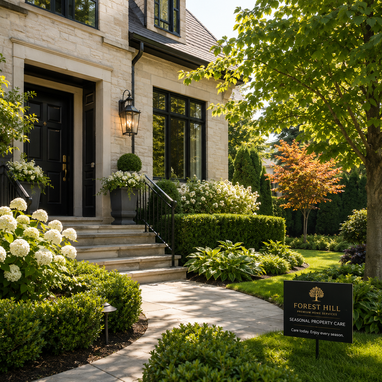 Seasonal property care and exterior support for Forest Hill homes