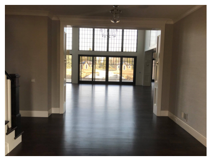 Post-renovation living space prepared for final handover