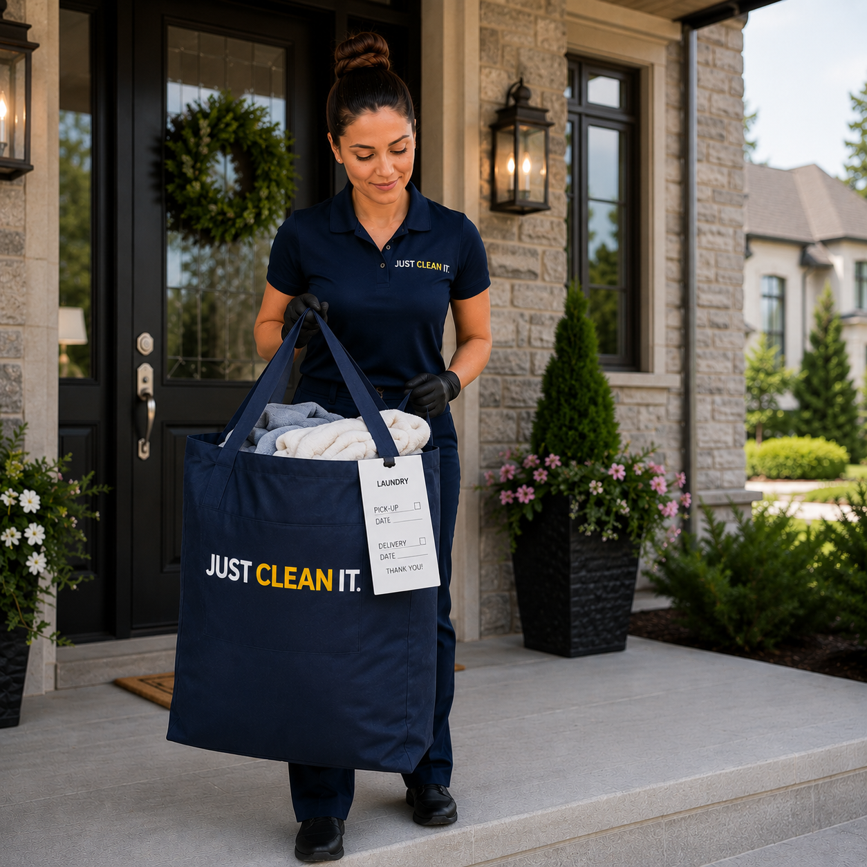 Laundry pickup and delivery service